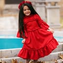 پیراهن قرمز بلند